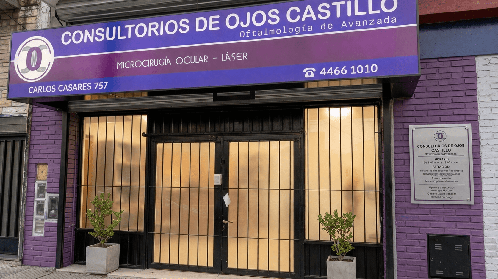 Fachada Consultorios de Ojos Castillo